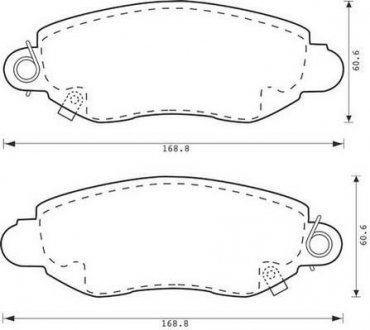 FORD Тормозные колодки передние TRANSIT 00- Jurid 573015J