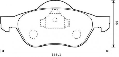 RENAULT Тормозные колодки передние Laguna II,III,Megane II,Scenic II 1.5dCi/2.0 16V 01- Jurid 573016J