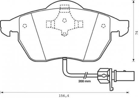 Тормозные колодки передние Ford Galaxy / Seat Alhambra / VW Sharan Jurid 573022J