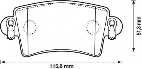 Гальмівні колодки задні Opel Movano A / Renault Master II / Nissan InterStar Jurid 573055J