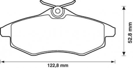 Гальмівні колодки передні Citroen C2, C3 Jurid 573083J