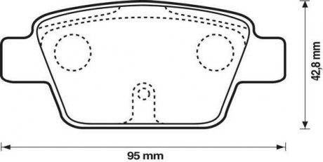 FIAT Тормозные колодки задние STILO, BRAVO 1.2 16V-2.4 20V 01- Jurid 573105J