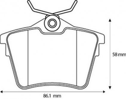 Гальмівні колодки задні Peugeot 407,607 / Citroen C5 Jurid 573133J