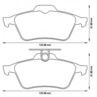 FORD Тормозные колодки диск.задн.(с электронным стоян.тормозом) Focus II,Mazda 3,Vectra C,Citroen C5 III 08-,Peugeot,Renault Jurid 573186JC