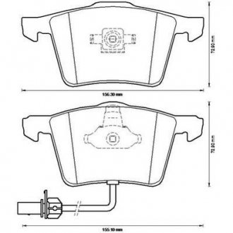 Гальмівні колодки передні Audi A4, A6, A8 / Seat Exeo Jurid 573196J