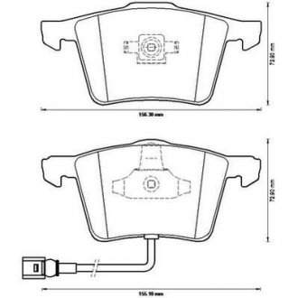 VW Тормозные колодки передн.Audi A3 06-,Golf V,VI,Eos,Seat Leon 06- Jurid 573197J (фото 1)