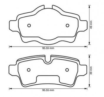 Тормозные колодки задние Mini Cooper / Clubman Jurid 573200J