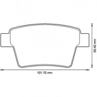 Тормозные колодки задние Ford Mondeo III / Jaguar X-Type I (2000->) Jurid 573218J