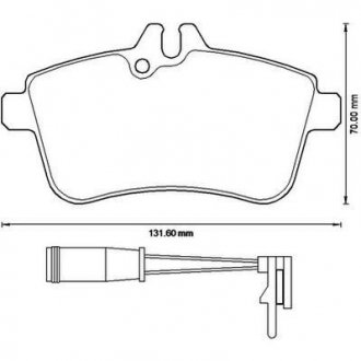 Тормозные колодки передние Mercedes A-Class, B-Class Jurid 573230J