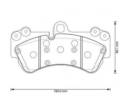 Тормозные колодки передние VW Touareg Porsche Cayenne Jurid 573376J