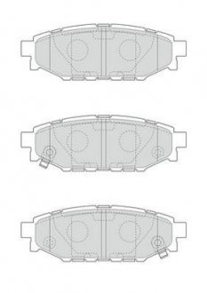 Тормозные колодки задние Subaru Impreza, Forester, Legacy, Outback, XV Jurid 573380J