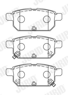 SUZUKI Тормозн.колодки задн.Swift IV 10-,SX4 S-Cross 13- Jurid 573384J
