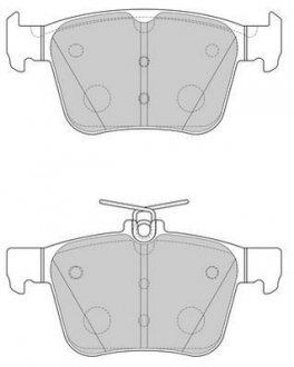 Тормозные колодки задние Audi A3, Q3, TT / VW Arteon, Golf, Passat, Tiguan, Touran / Skoda / Seat Jurid 573415J (фото 1)