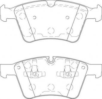 Тормозные колодки передние Mercedes M-Class, GL, R-Class Jurid 573424J