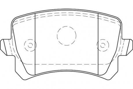 VW Тормозные колодки задн. Audi A3 03-Golf V, Caddy III, TouranSkoda Octavia Jurid 573667J