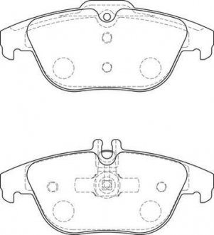 Тормозные колодки задние Mercedes C-Class (W204, S204, C204) E-Class (C207) Jurid 573735J