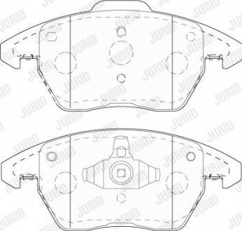 AUDI Торм колодки передн. A1 1.8 TFSI 15-18, SEAT IBIZA IV SC 1.8 TSI Cupra 15-16, VW BEETLE 2.0 TDI 14-18 Jurid 573852J