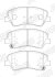 Тормозные колодки передние HYUNDAI ACCENT, SOLARIS / KIA RIO Jurid 573866J (фото 2)