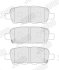 Тормозные колодки задние Renault Koleos I, II / Nissan Altima, Cube, Juke, Leaf, Qashqai, Tiida/ Infi Jurid 573890J (фото 2)