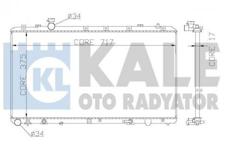 Радиатор охлаждения Fiat Sedici, Suzuki Sx4 Radiator Kale oto radyator 342120