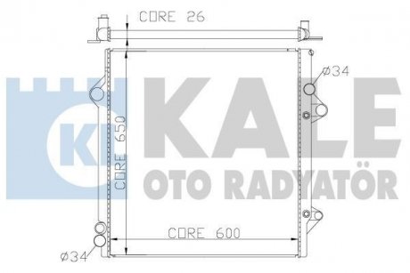 Радиатор охлаждения Toyota Fj Cruiser, Land Cruiser Radiator Kale oto radyator 342180