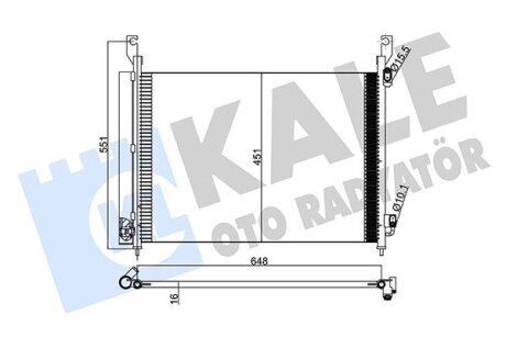 Радиатор кондиционера Renault Koleos I Kale oto radyator 342575