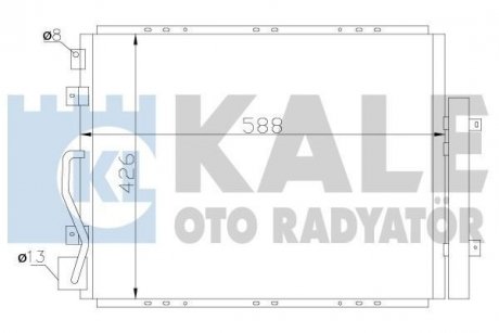 Радіатор кондиціонера Kia Sorento I Condenser Kale oto radyator 342625