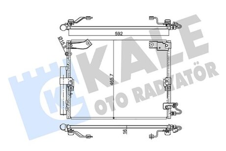 Радиатор кондиционера Toyota Land Cruiser 100 Kale oto radyator 342640