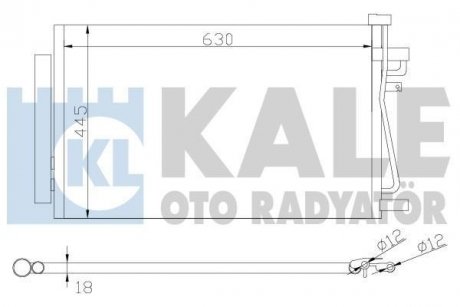 Радиатор кондиционера Chevrolet Captiva - Opel Antara, Vauxhall Antara Condenser Kale oto radyator 343310 (фото 1)