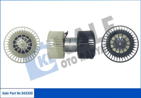 KALE BMW Вентилятор радиатора 141mm 3 E36 92- Kale oto radyator 343330