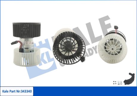 KALE BMW Вентилятор радиатора 3 E46 98- Kale oto radyator 343340