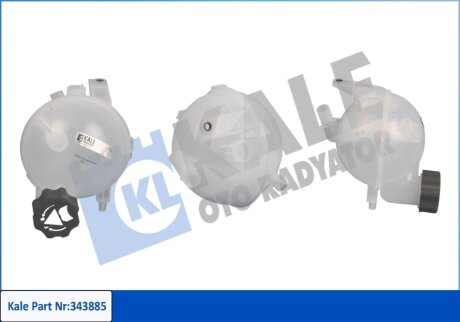 Бачок расширительный Citroen C4 I - Peugeot 307, 307 Cc, 307 Sw Expansion Tank Kale oto radyator 343885