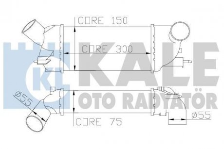 Інтеркулер Citroen C5 Iii - Peugeot 407, 407 Sw Intercooler Kale oto radyator 343900