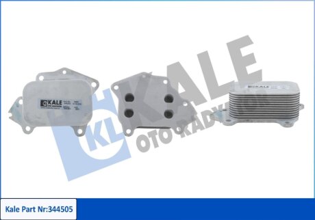 Радиатор масляный Ford C-Max, Fiesta V, Fiesta VI, Focus C-Max Kale oto radyator 344505