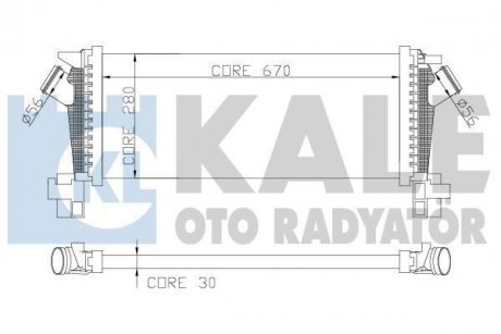 KALE OPEL Интеркулер Astra J,Zafira,Chevrolet Cruze 1.4 Kale oto radyator 344700 (фото 1)