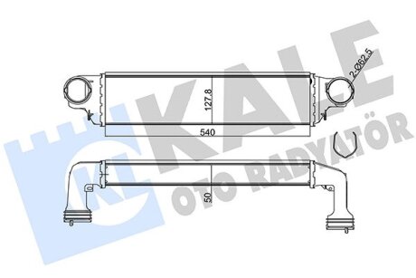 KALE BMW Интеркулер 3 E46 318d/330d,X3 E83 2.0d/3.0d Kale oto radyator 344805