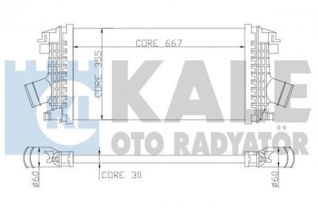 Интеркулер Chevrolet Cruze, Orlando, Opel Astra J, Astra J Gtc Kale oto radyator 344900