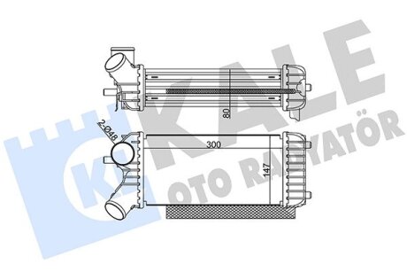 KALE FORD Интеркулер C-Max II,Grand C-Max 1.6TDCi 10- Kale oto radyator 344935