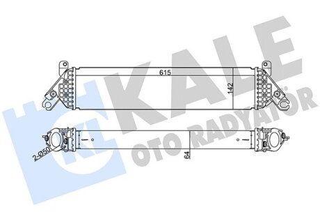 Інтеркулер Mazda 3, 6, Cx-5 (12-) 2.2 D Kale oto radyator 344960
