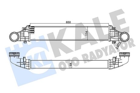 Радіатор інтеркулера Kale oto radyator 344985