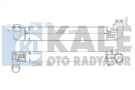 Интеркулер Renault Duster (10-) Kale oto radyator 345090