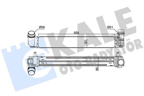 Интеркулер Renault Megane III, Megane Cc, Scenic Iii, Grand Scenic III Kale oto radyator 345110 (фото 1)