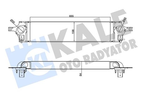 Інтеркулер Nissan Koleos, X-Trail Kale oto radyator 345125