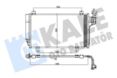 Радіатор кондиціонера Mazda 6 Kale oto radyator 345495