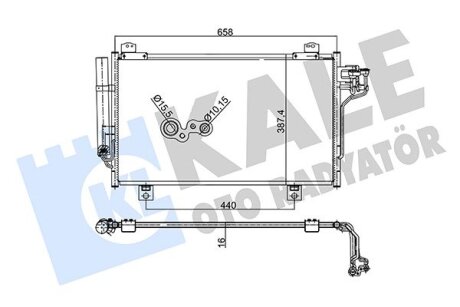 Радиатор кондиционера Mazda 3, 6 Kale oto radyator 345505