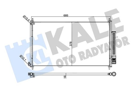 Радиатор кондиционера Honda Cr-V IV Kale oto radyator 345720