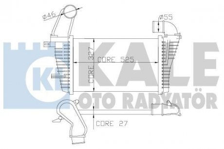 Інтеркулер Opel Astra H Kale oto radyator 345900