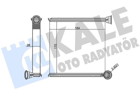 Радиатор отопителя Audi A3 - Seat Leon, Leon Sc, Leon St - Skoda Octavia Kale oto radyator 346265