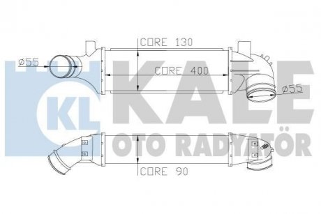 KALE FORD Интеркулер Transit 2.0DI/TDCi 00- Kale oto radyator 346600