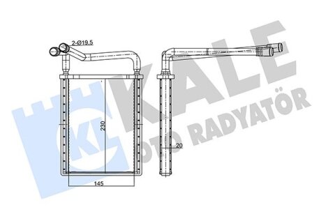 Радіатор обігрівача Hyundai Accent III Kale oto radyator 346765